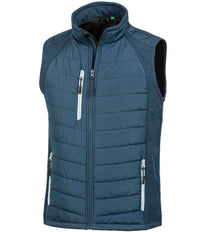 Result Genuine Recycled Compass Padded Gilet | Navy/Grey - Eg Clothing UK