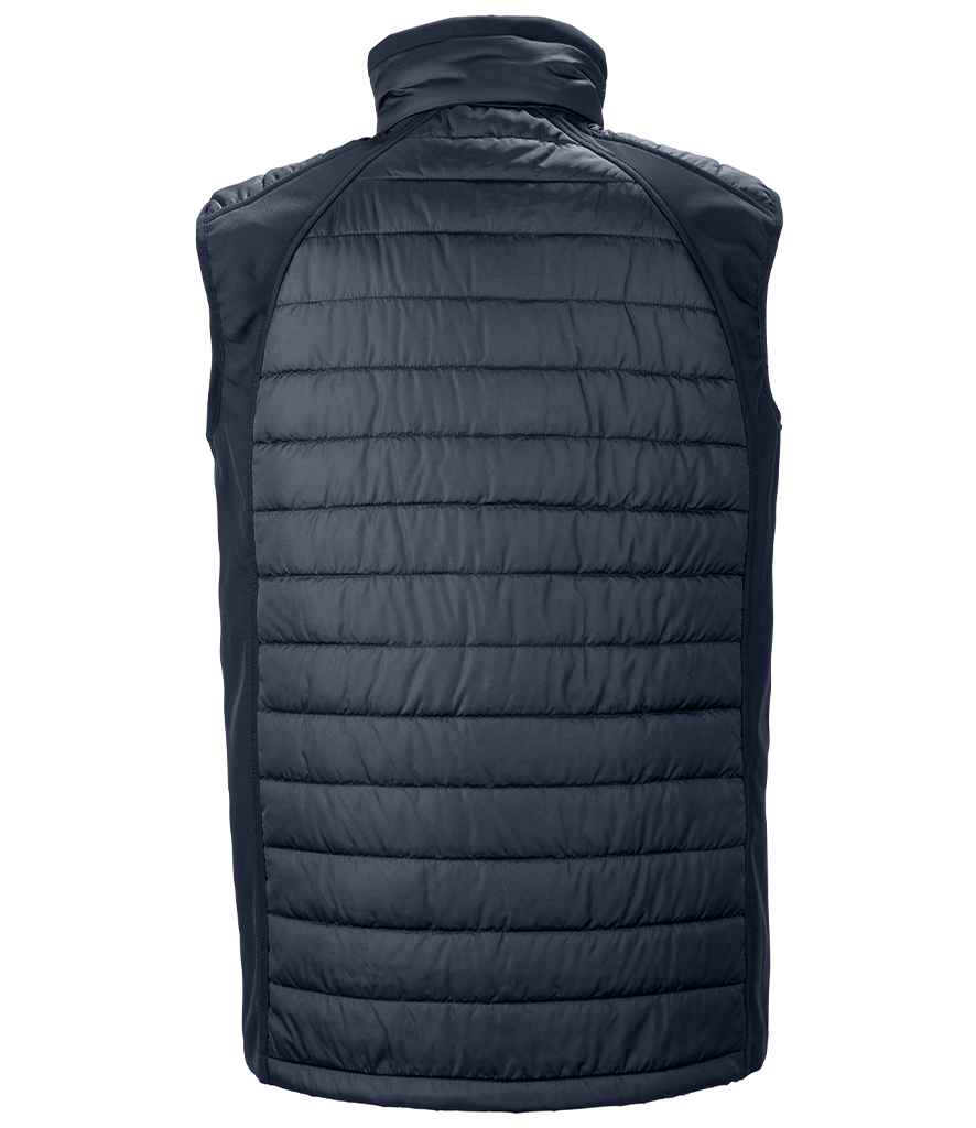 Result Genuine Recycled Compass Padded Gilet | Navy/Grey - Eg Clothing UK