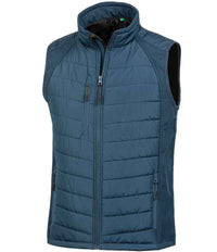 Result Genuine Recycled Compass Padded Gilet | Navy/Navy - Eg Clothing UK