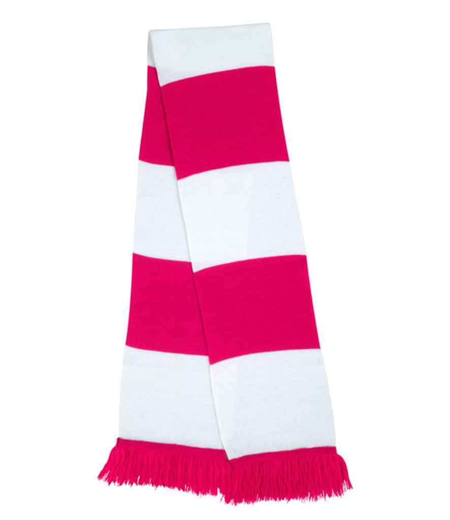 Result Team Scarf | Fuchsia/White - Eg Clothing UK