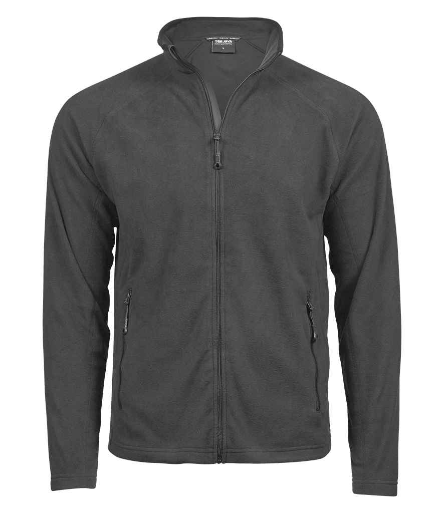 Tee Jays Active Fleece Jacket lightweight micro fleece full zip high collar breathable fabric regular fit for outdoor work and travel