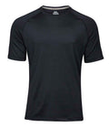 Tee Jays CoolDry T-Shirt sporty fit with taped neck reflective print flatlock stitching breathable fabric