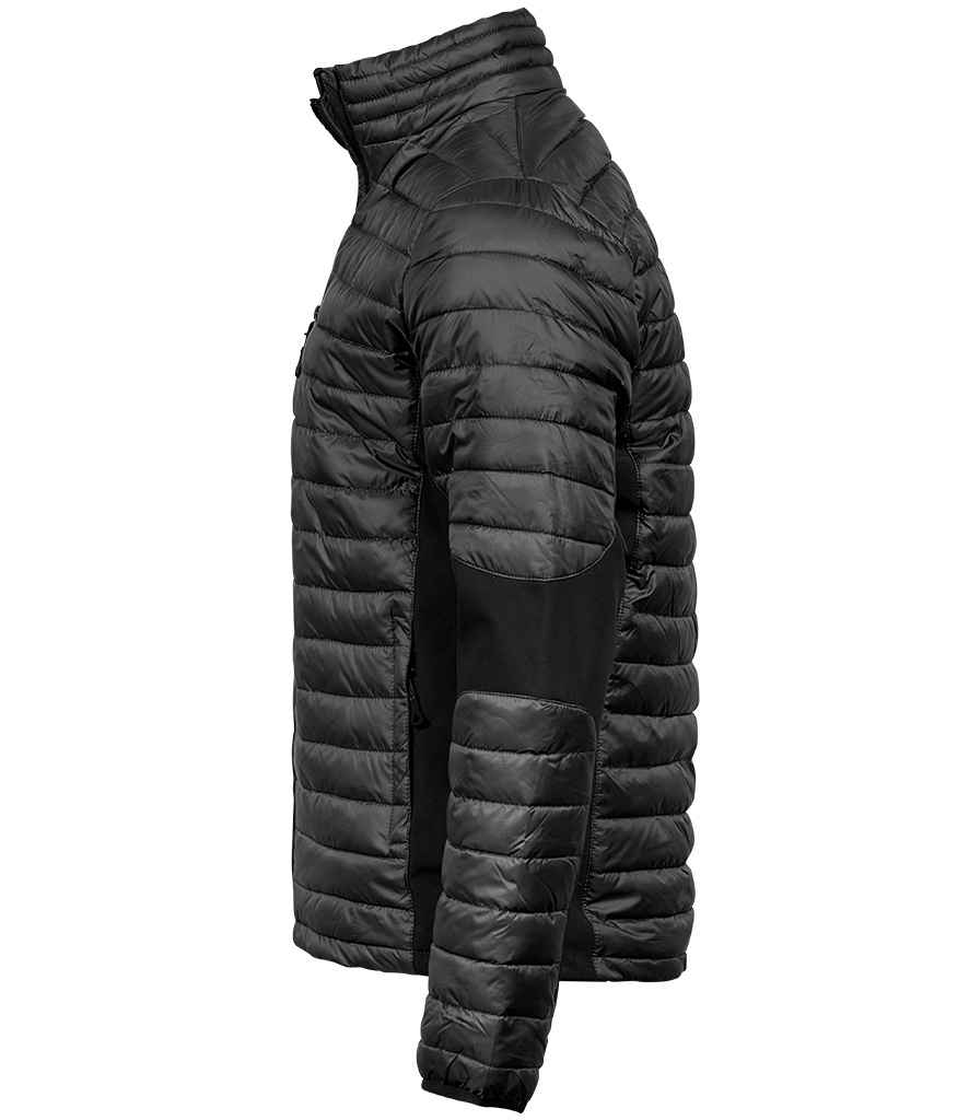 Tee Jays Crossover Padded Jacket | Black/Black - Eg Clothing UK