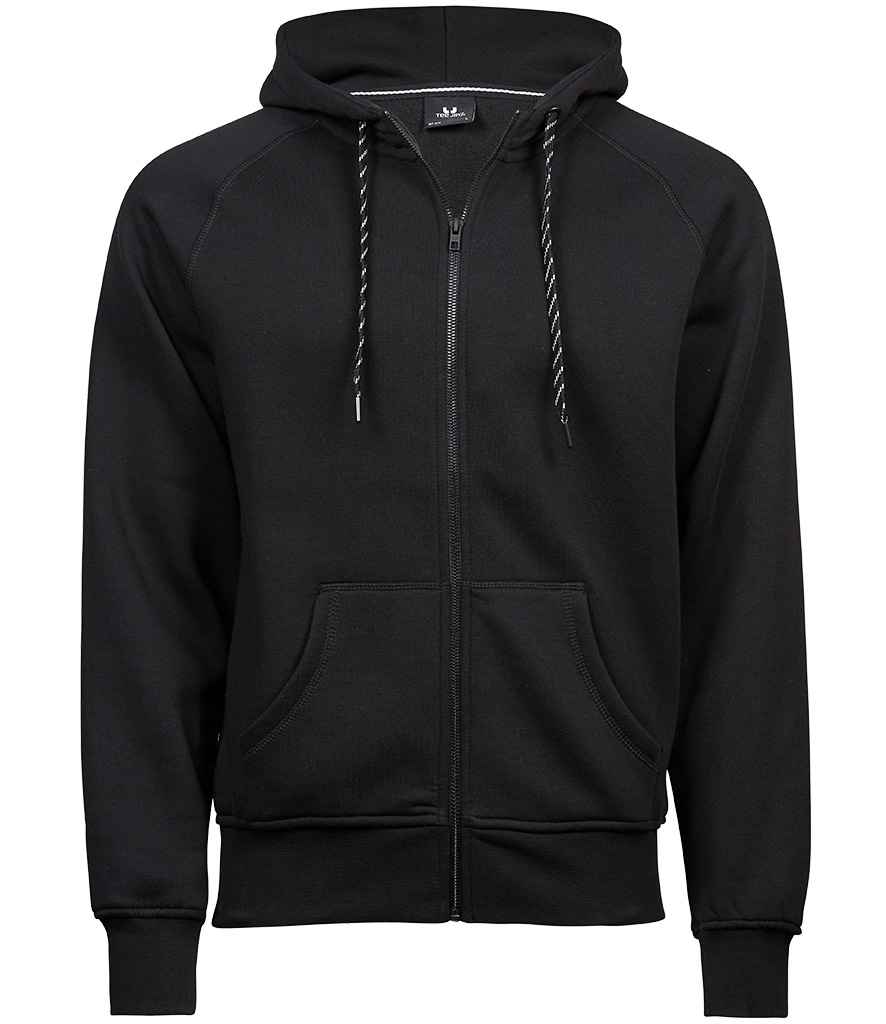 Tee Jays Fashion Zip Hooded Sweatshirt | Black - Eg Clothing UK