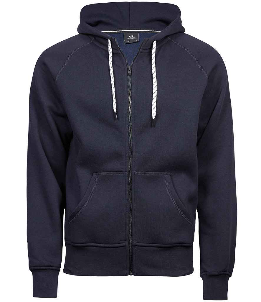 Tee Jays Fashion Zip Hooded Sweatshirt | Navy - Eg Clothing UK