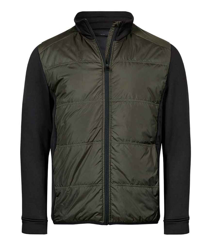 Tee Jays Hybrid - Stretch Jacket | Deep Green/Black - Eg Clothing UK