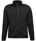 Tee Jays Knitted Outdoor Fleece Jacket knitted outer texture regular fit warm breathable durable for hiking and casual wear