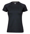 Tee Jays Ladies CoolDry T-Shirt lightweight sporty fit flatlock stitching taped neck reflective print