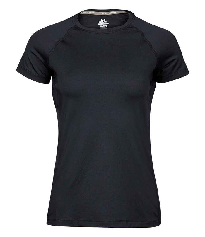 Tee Jays Ladies CoolDry™ T - Shirt | Black - Eg Clothing UK