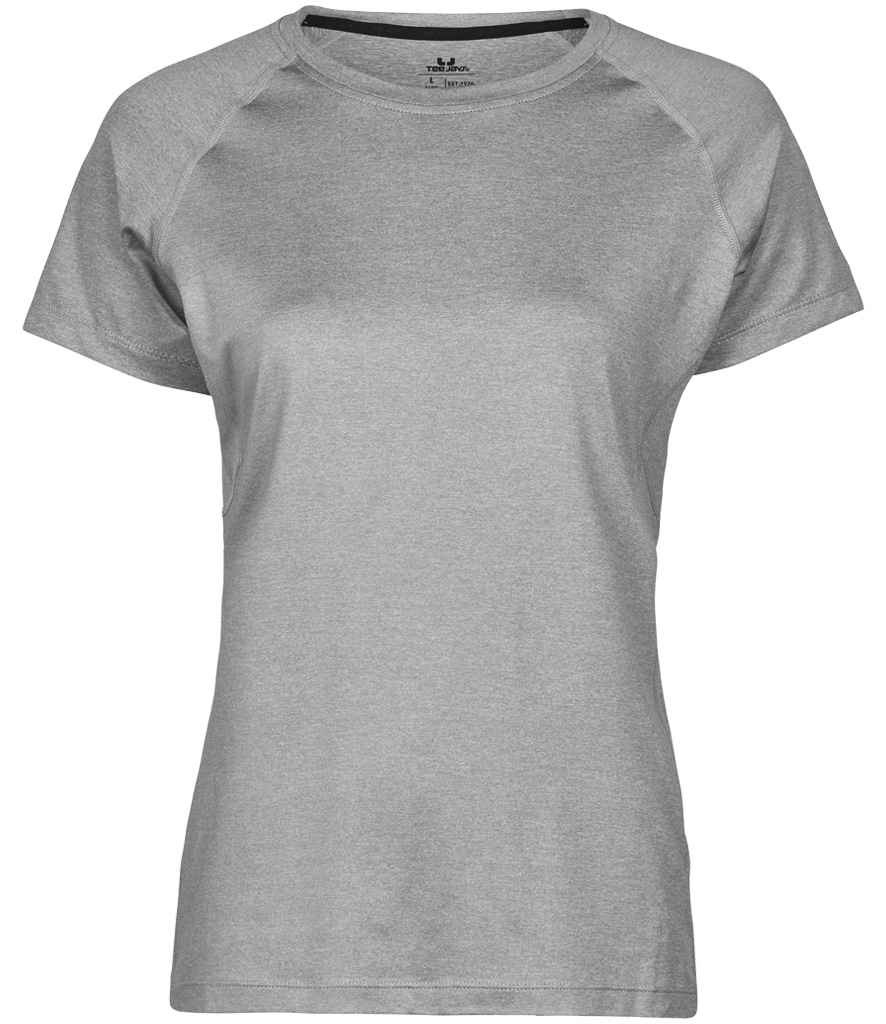 Tee Jays Ladies CoolDry™ T - Shirt | Grey Melange - Eg Clothing UK