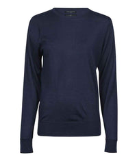 Tee Jays Ladies Crew Neck Sweater | Navy - Eg Clothing UK