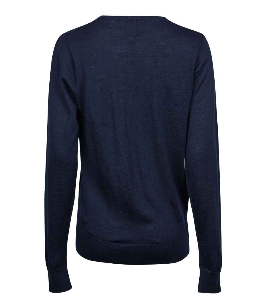 Tee Jays Ladies Crew Neck Sweater | Navy - Eg Clothing UK