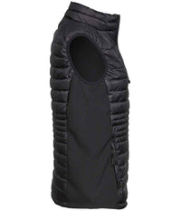 Tee Jays Ladies Crossover Padded Bodywarmer | Black/Black - Eg Clothing UK