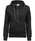 Tee Jays Ladies Fashion Zip Hooded Sweatshirt cotton blend full front zip fitted women's cut with hood