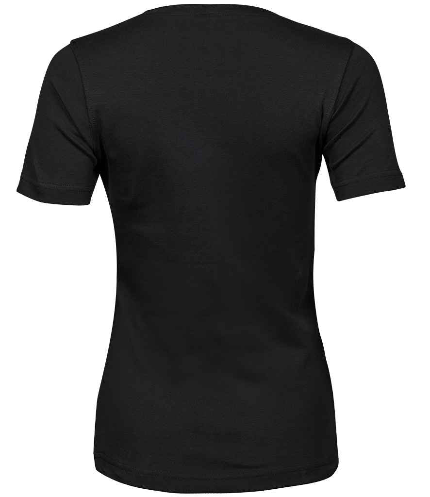 Tee Jays Ladies Interlock T - Shirt | Black - Eg Clothing UK