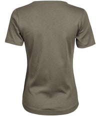 Tee Jays Ladies Interlock T - Shirt | Clay - Eg Clothing UK