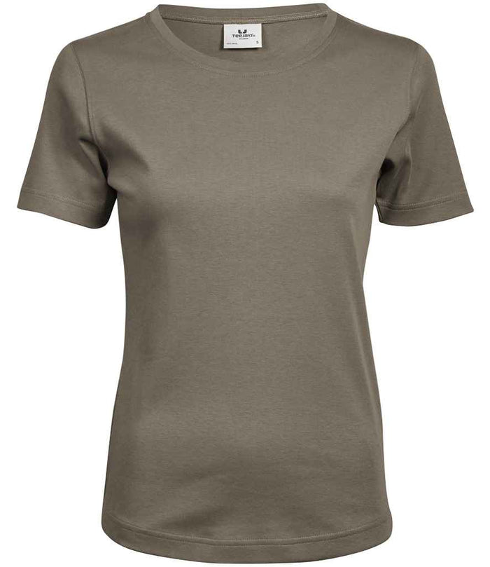 Tee Jays Ladies Interlock T - Shirt | Clay - Eg Clothing UK