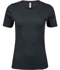 Tee Jays Ladies Interlock T - Shirt | Dark Grey - Eg Clothing UK