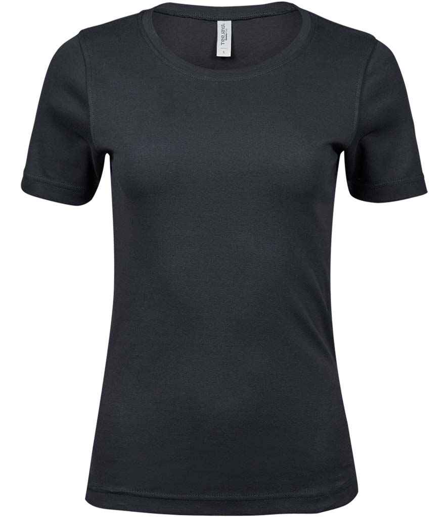 Tee Jays Ladies Interlock T - Shirt | Dark Grey - Eg Clothing UK