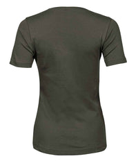 Tee Jays Ladies Interlock T - Shirt | Deep Green - Eg Clothing UK