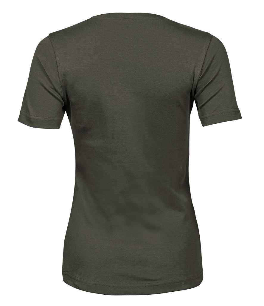 Tee Jays Ladies Interlock T - Shirt | Deep Green - Eg Clothing UK