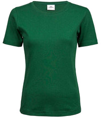 Tee Jays Ladies Interlock T - Shirt | Forest Green - Eg Clothing UK