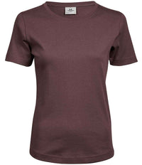 Tee Jays Ladies Interlock T - Shirt | Grape - Eg Clothing UK