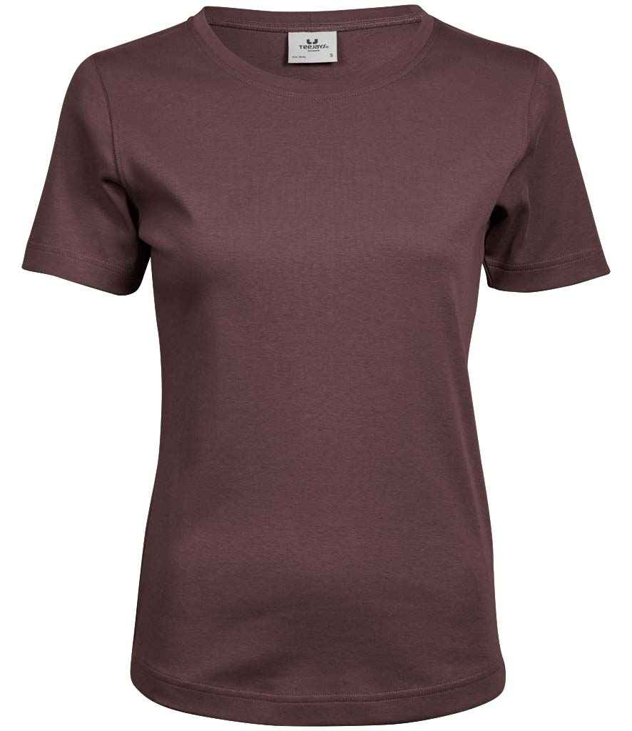 Tee Jays Ladies Interlock T - Shirt | Grape - Eg Clothing UK