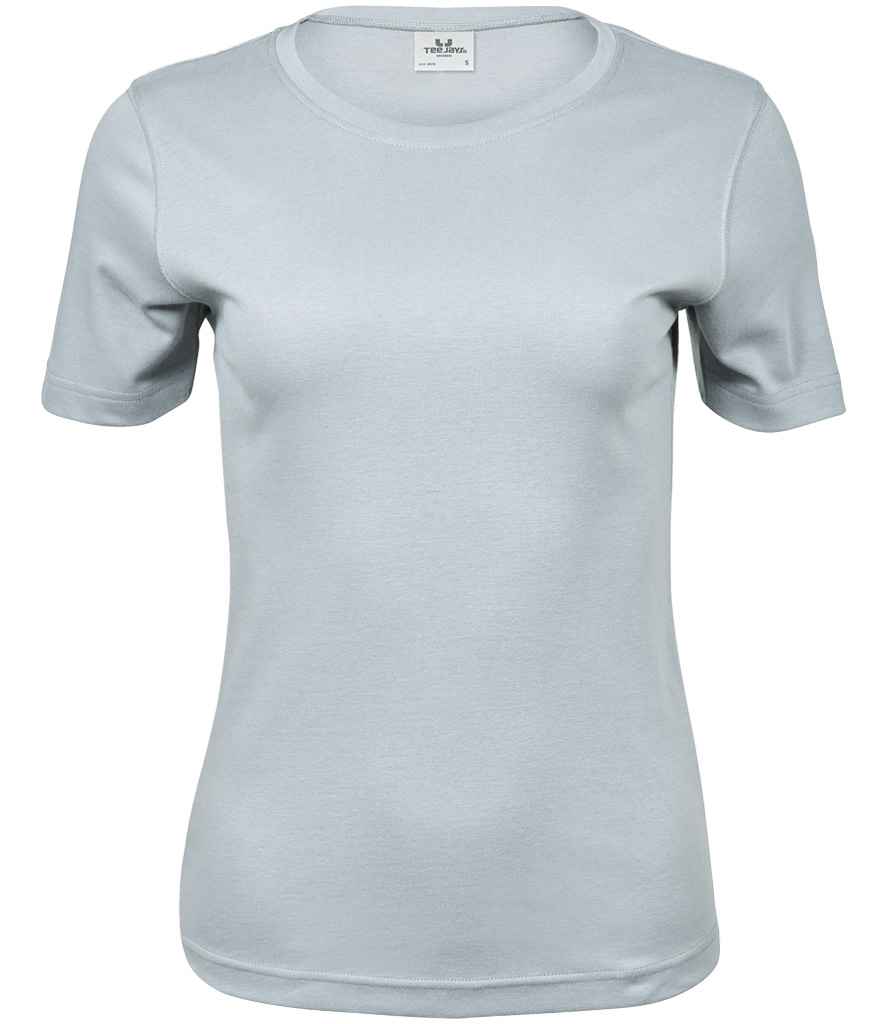 Tee Jays Ladies Interlock T - Shirt | Ice Blue - Eg Clothing UK