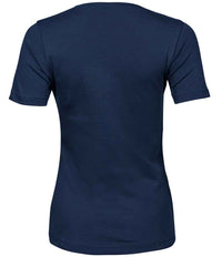 Tee Jays Ladies Interlock T - Shirt | Navy - Eg Clothing UK