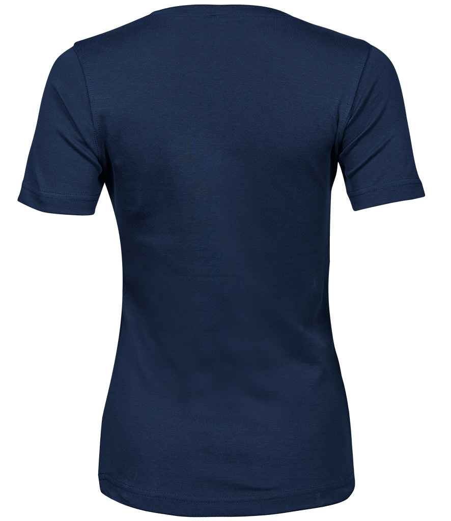 Tee Jays Ladies Interlock T - Shirt | Navy - Eg Clothing UK