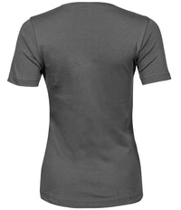 Tee Jays Ladies Interlock T - Shirt | Powder Grey - Eg Clothing UK