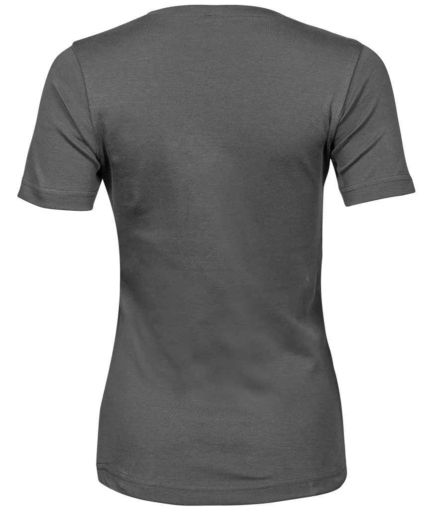 Tee Jays Ladies Interlock T - Shirt | Powder Grey - Eg Clothing UK