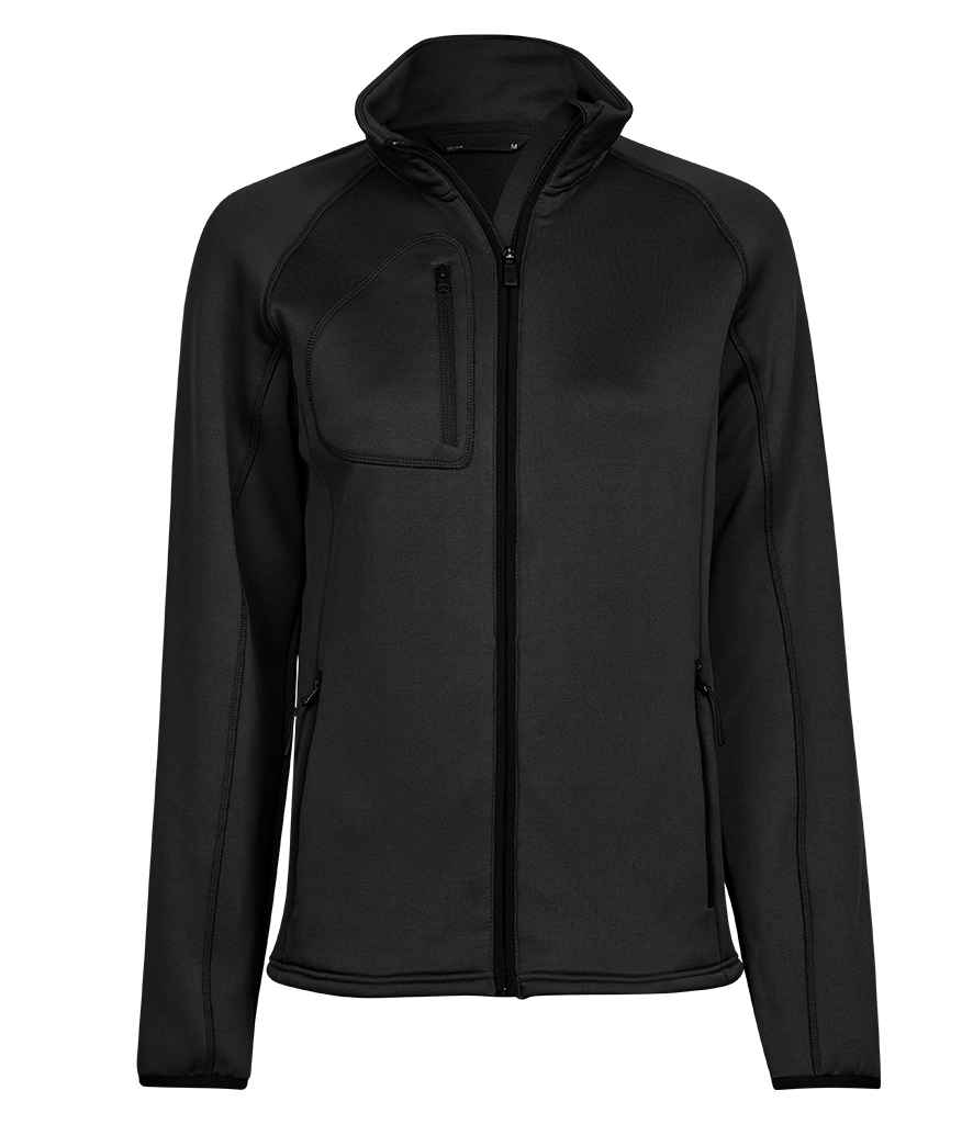 Tee Jays Ladies Stretch Fleece Jacket | Black - Eg Clothing UK