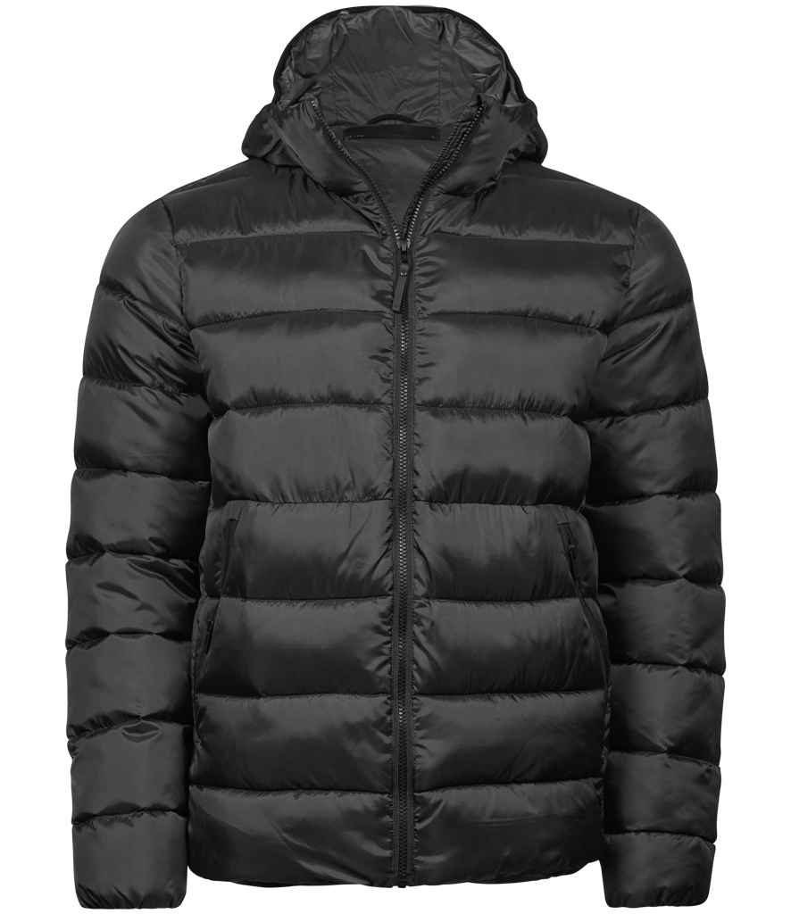 Tee Jays Lite Hooded Jacket showerproof shell grown-on hood DuPont padding two front zip pockets inner pocket