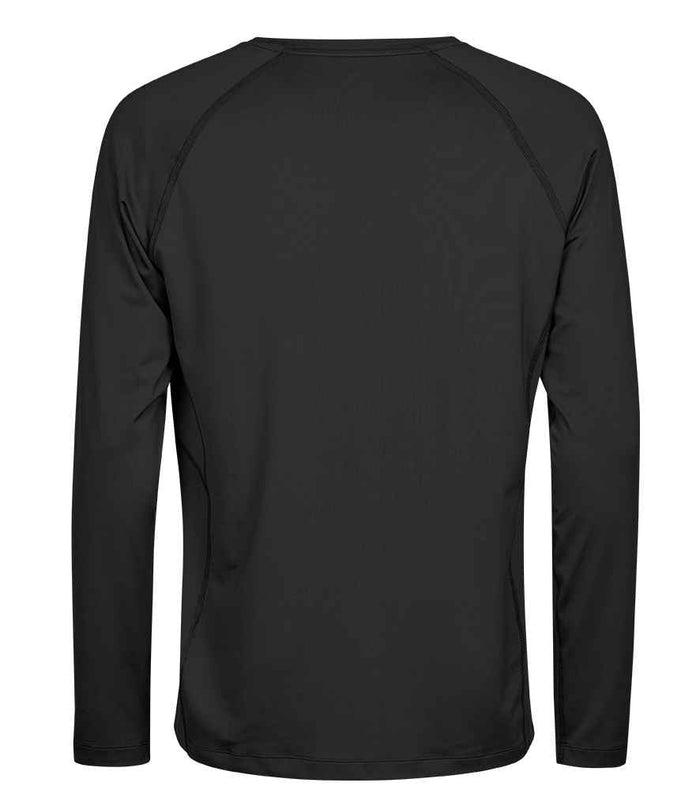 Tee Jays Long Sleeve CoolDry™ T - Shirt | Black - Eg Clothing UK