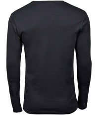 Tee Jays Long Sleeve Interlock T - Shirt | Dark Grey - Eg Clothing UK