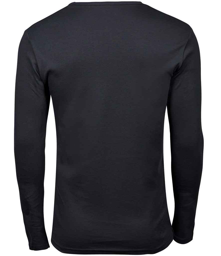 Tee Jays Long Sleeve Interlock T - Shirt | Dark Grey - Eg Clothing UK