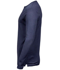 Tee Jays Long Sleeve Interlock T - Shirt | Navy - Eg Clothing UK