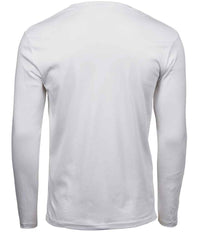 Tee Jays Long Sleeve Interlock T - Shirt | White - Eg Clothing UK