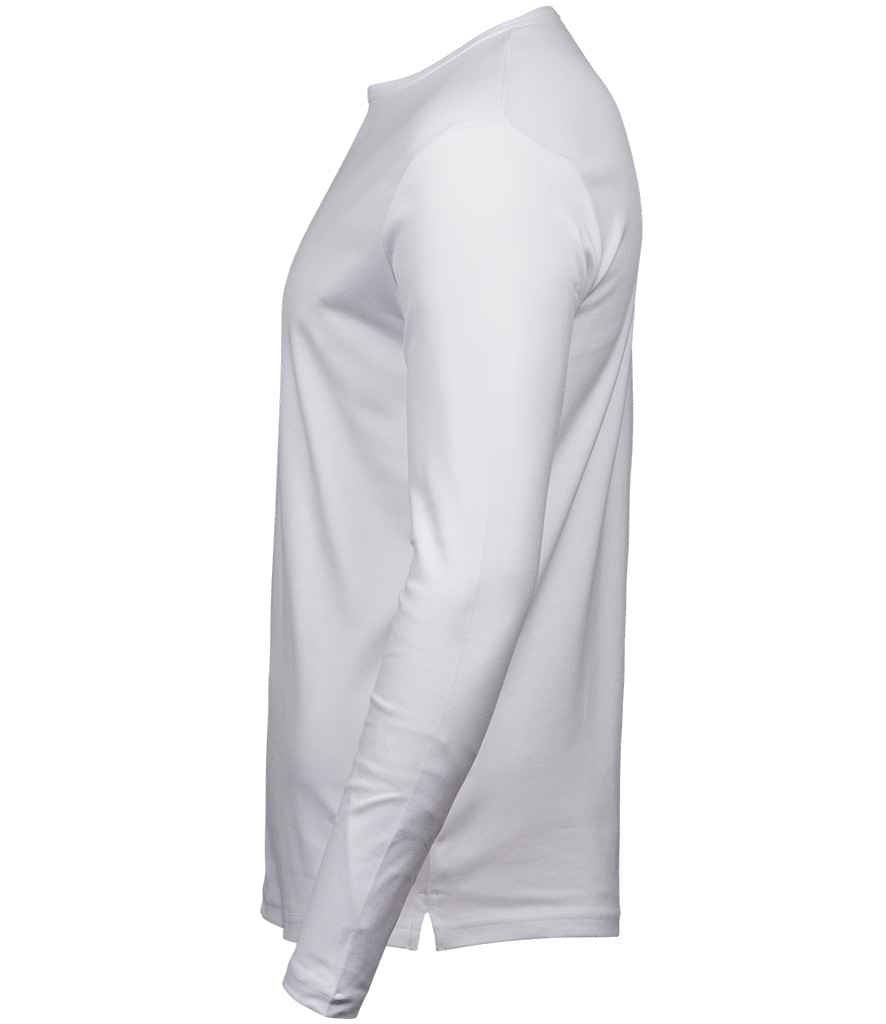 Tee Jays Long Sleeve Interlock T - Shirt | White - Eg Clothing UK