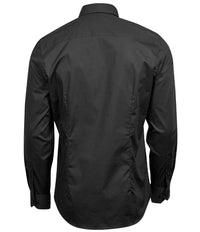 Tee Jays Luxury Stretch Long Sleeve Shirt | Black - Eg Clothing UK