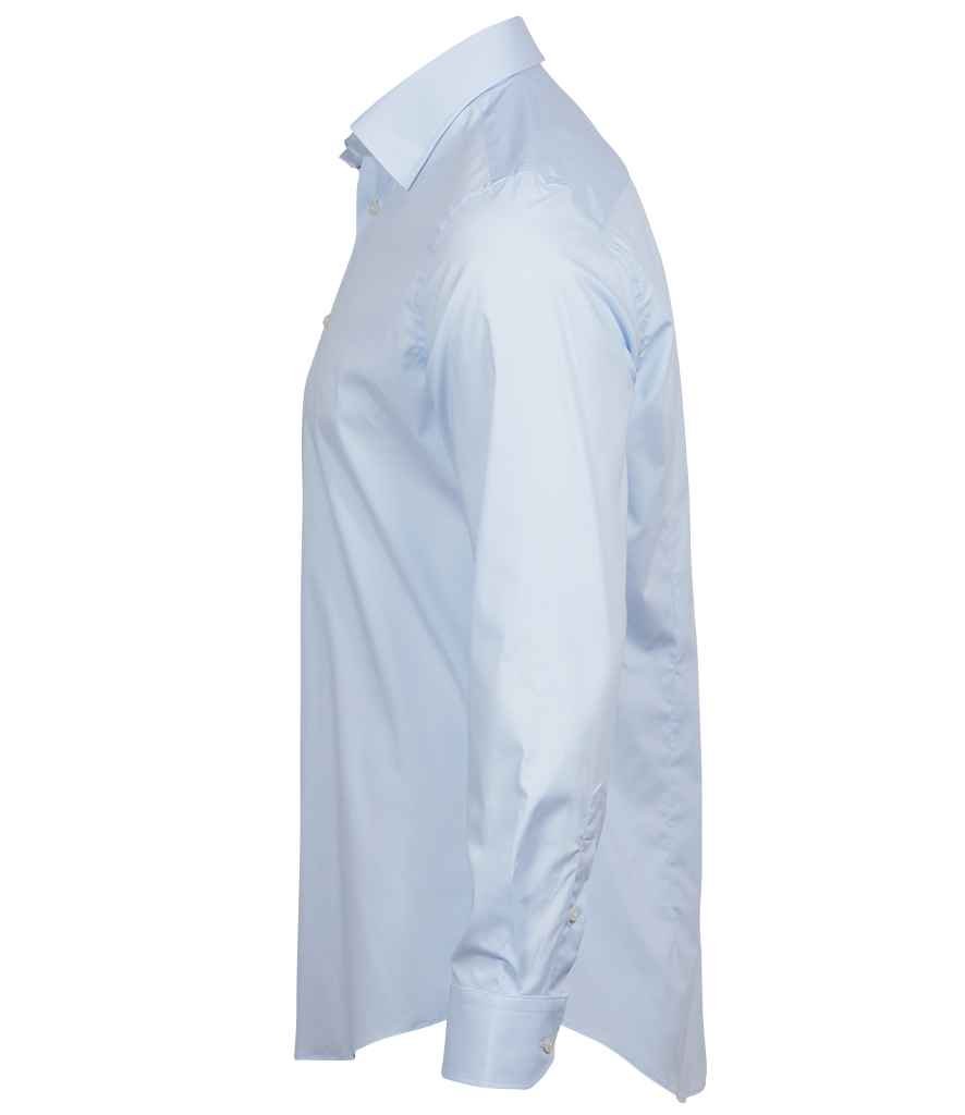 Tee Jays Luxury Stretch Long Sleeve Shirt | Light Blue - Eg Clothing UK