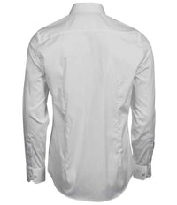 Tee Jays Luxury Stretch Long Sleeve Shirt | White - Eg Clothing UK