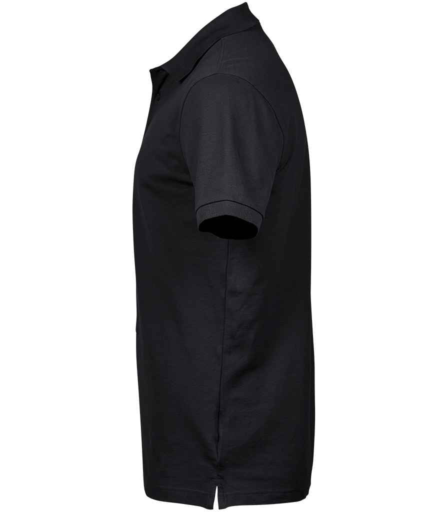 Tee Jays Luxury Stretch Piqué Polo Shirt | Black - Eg Clothing UK
