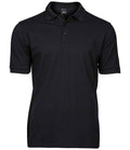 Tee Jays Luxury Stretch Piqué Polo Shirt | Black - Eg Clothing UK