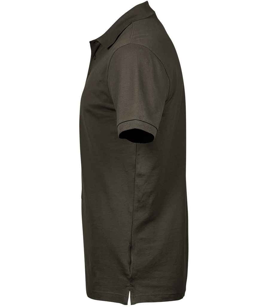 Tee Jays Luxury Stretch Piqué Polo Shirt | Dark Olive - Eg Clothing UK