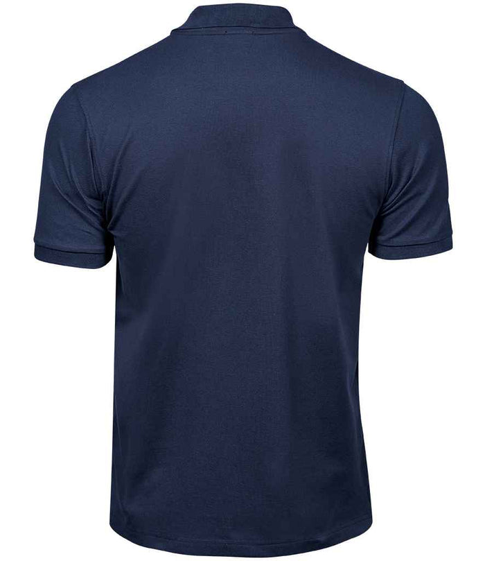 Tee Jays Luxury Stretch Piqué Polo Shirt | Navy - Eg Clothing UK