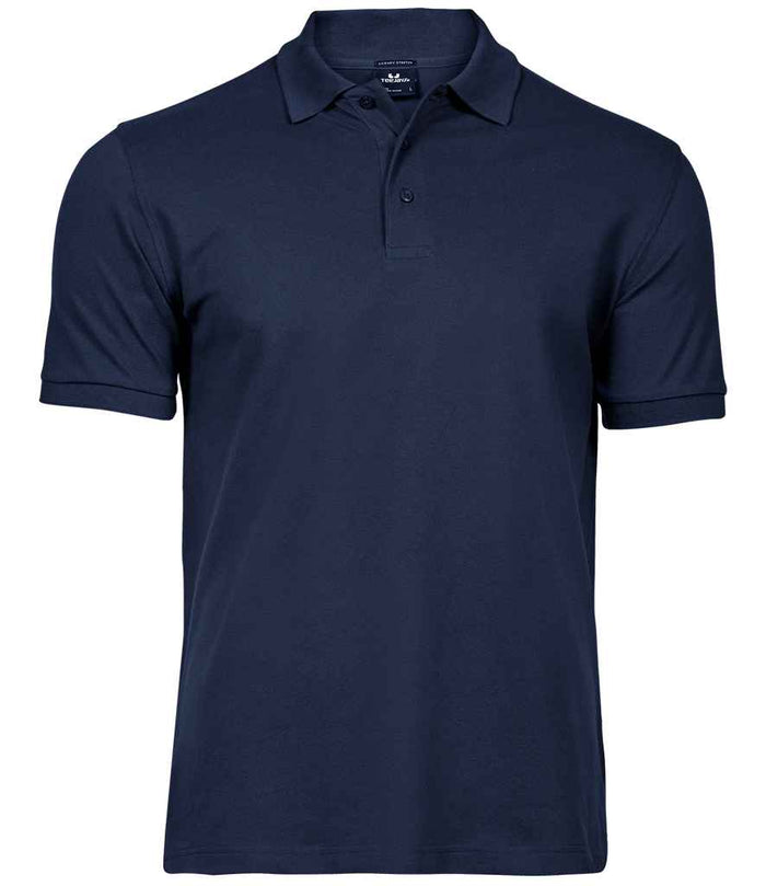 Tee Jays Luxury Stretch Piqué Polo Shirt | Navy - Eg Clothing UK