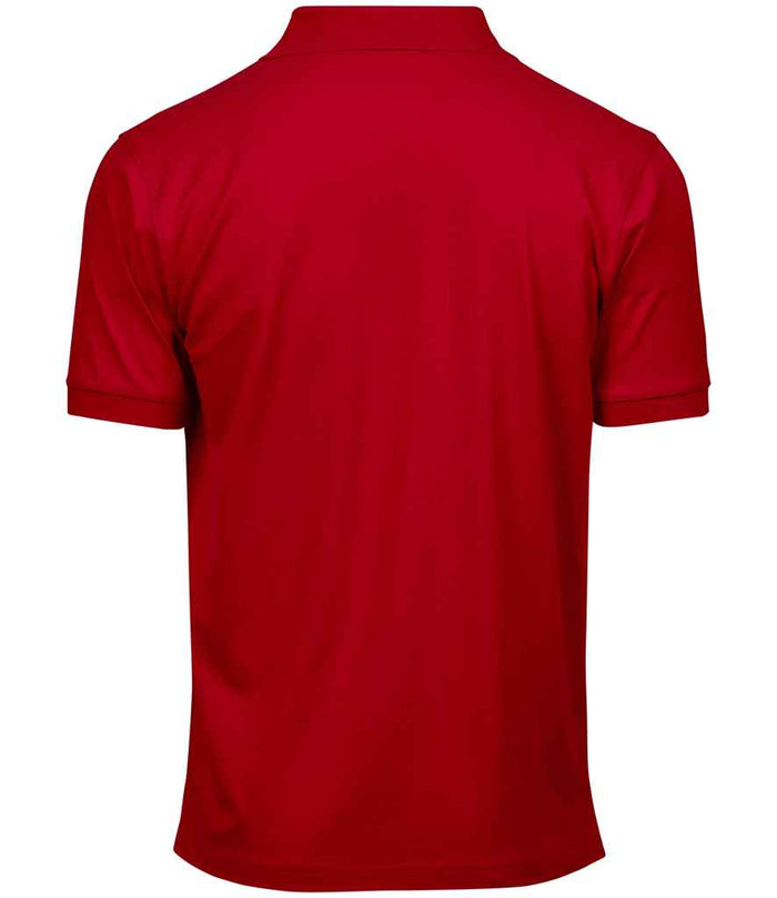 Tee Jays Luxury Stretch Piqué Polo Shirt | Red - Eg Clothing UK